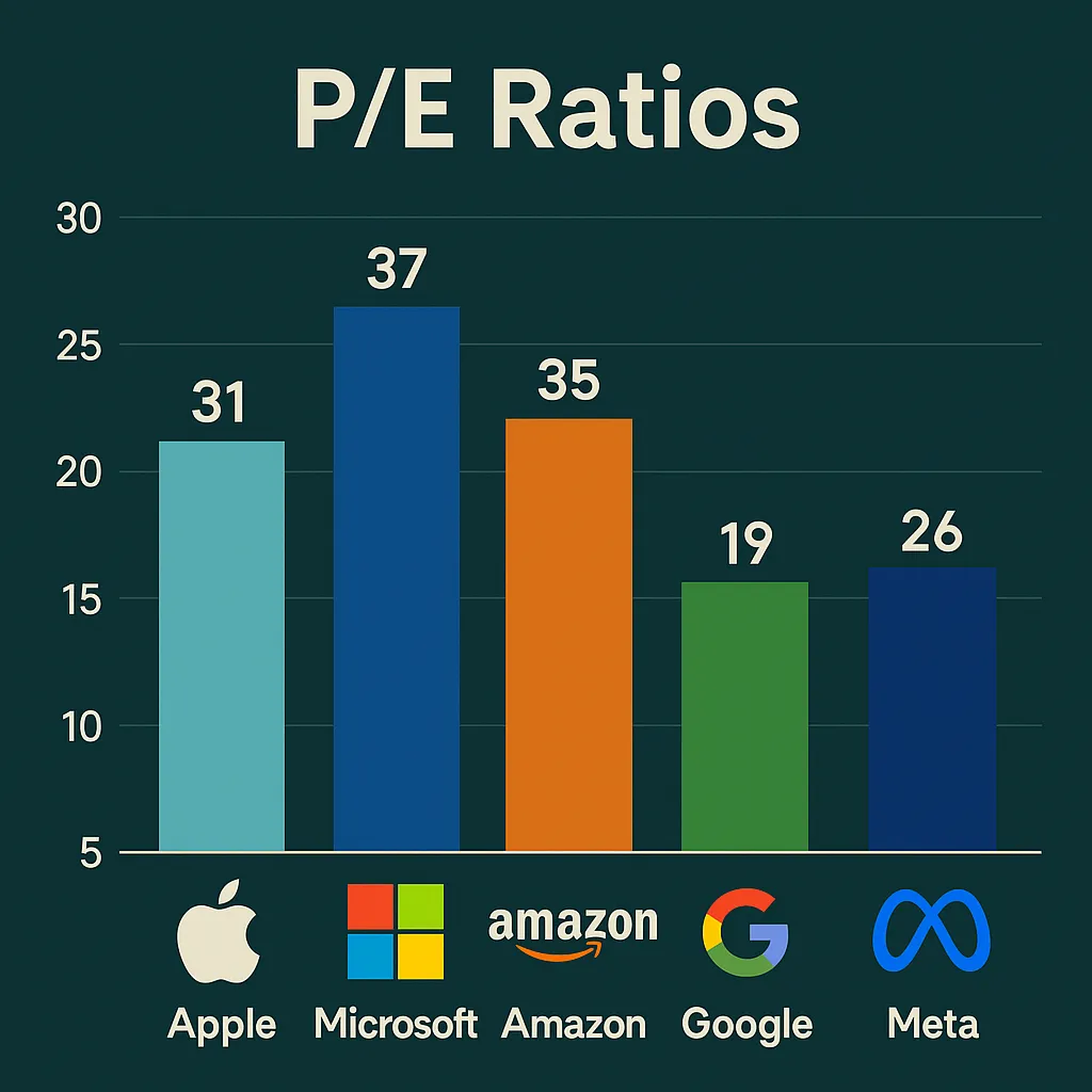 Tech Giant PE Ratios