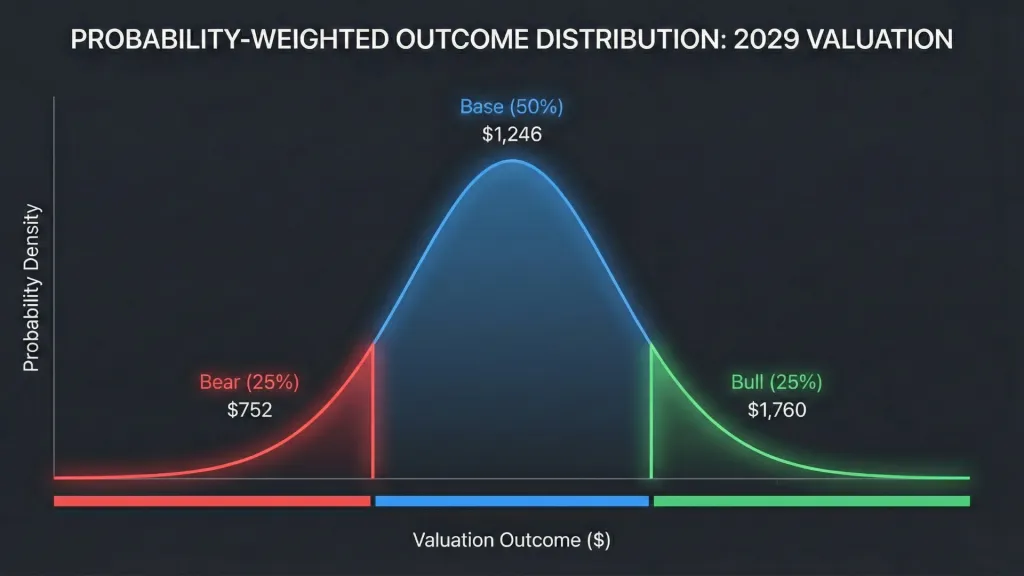 Nebius Probability Weighted Outcome Distribution 2029 Northwise
