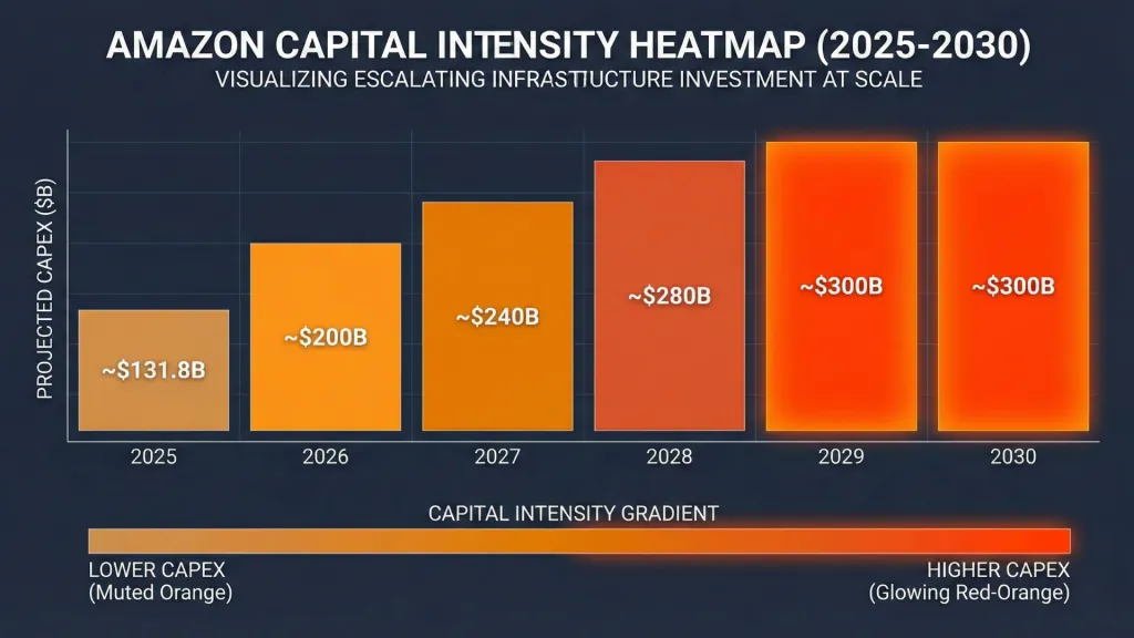 Amazon Capital Intensity Heatmap 2025-2030 Northwise