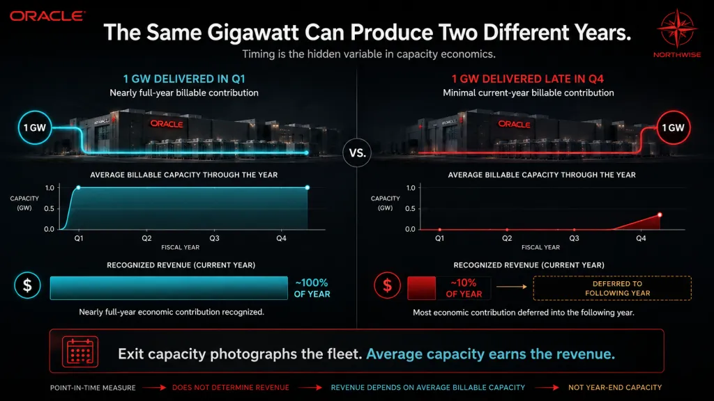 GW and Capacity Timing Effects ORCL Northwise