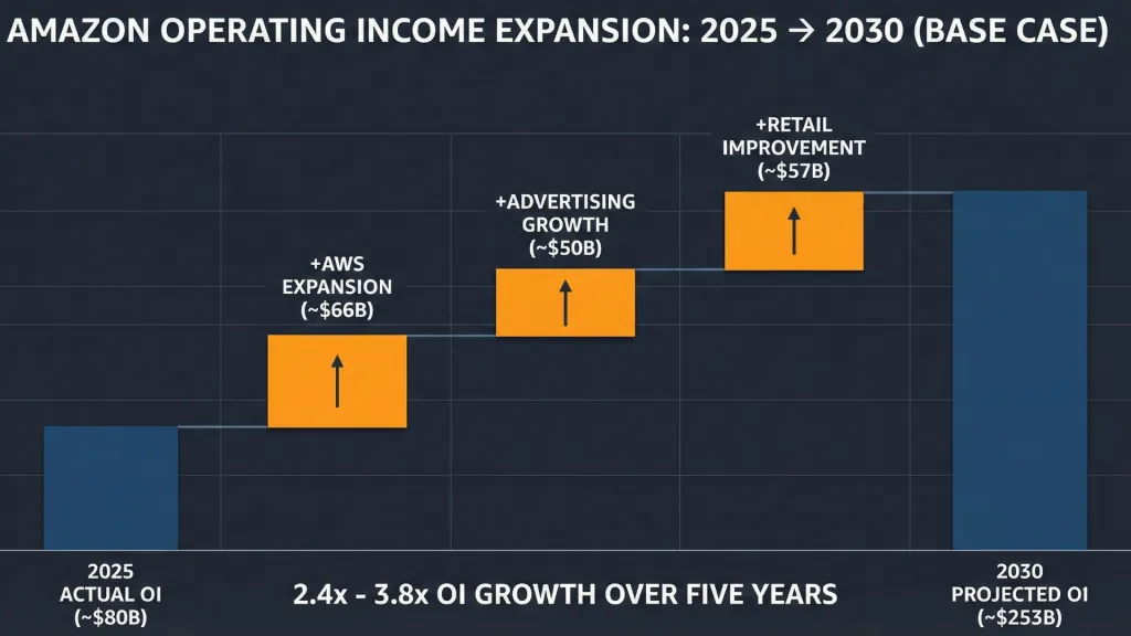 Amazon Operating Income Expansion 2025 to 2030 Northwise