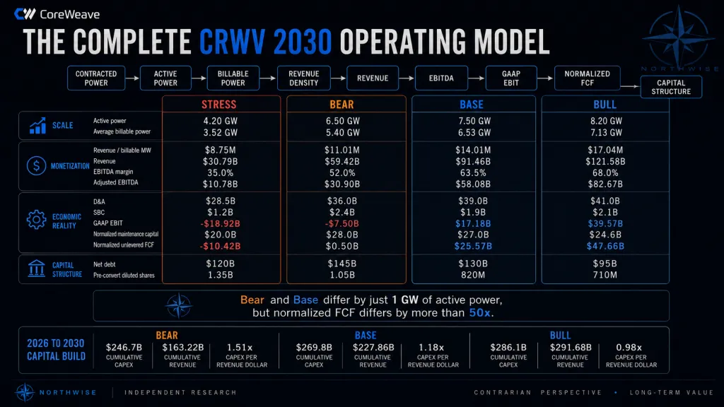 CRWV 2030 Financial Model Northwise