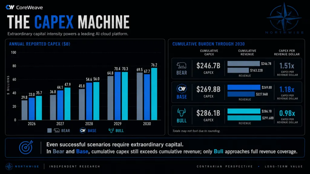 CoreWeave Stock 2030 Capex Forecast Northwise