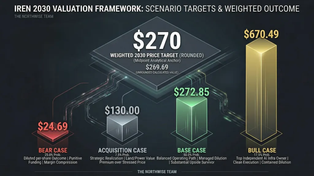 IREN 2030 Weighted Price Target Northwise