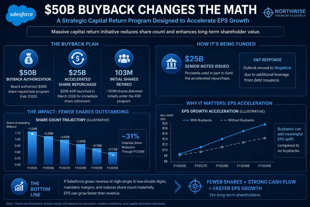 CRM Stock 50B Buyback Authorization and 25B buyback acceleration Northwise