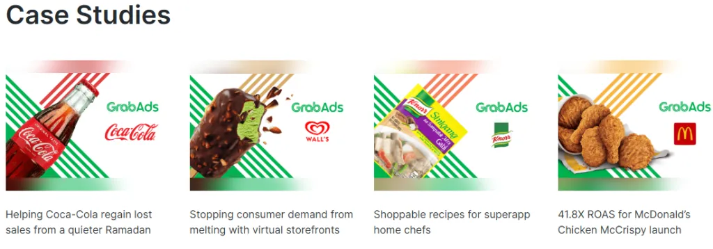 Grab Ads Case Studies