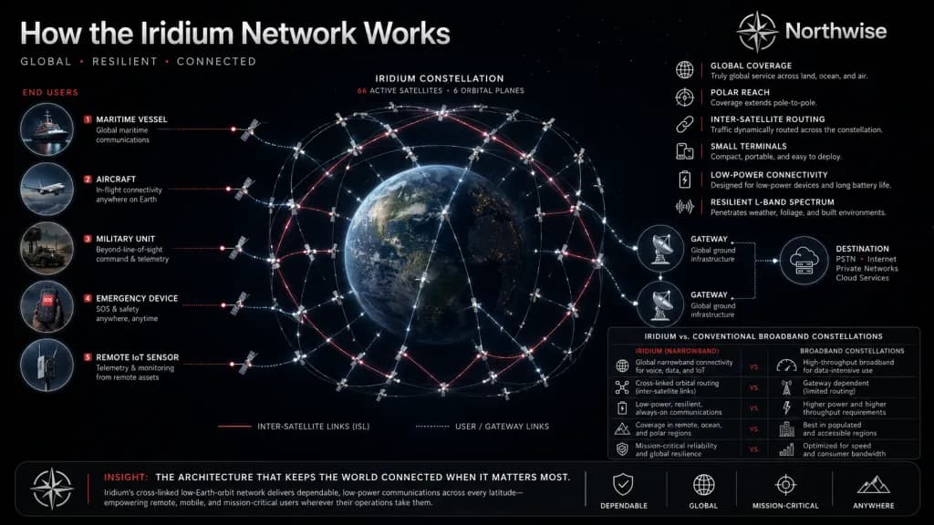 How the Iridium Network Works Northwise