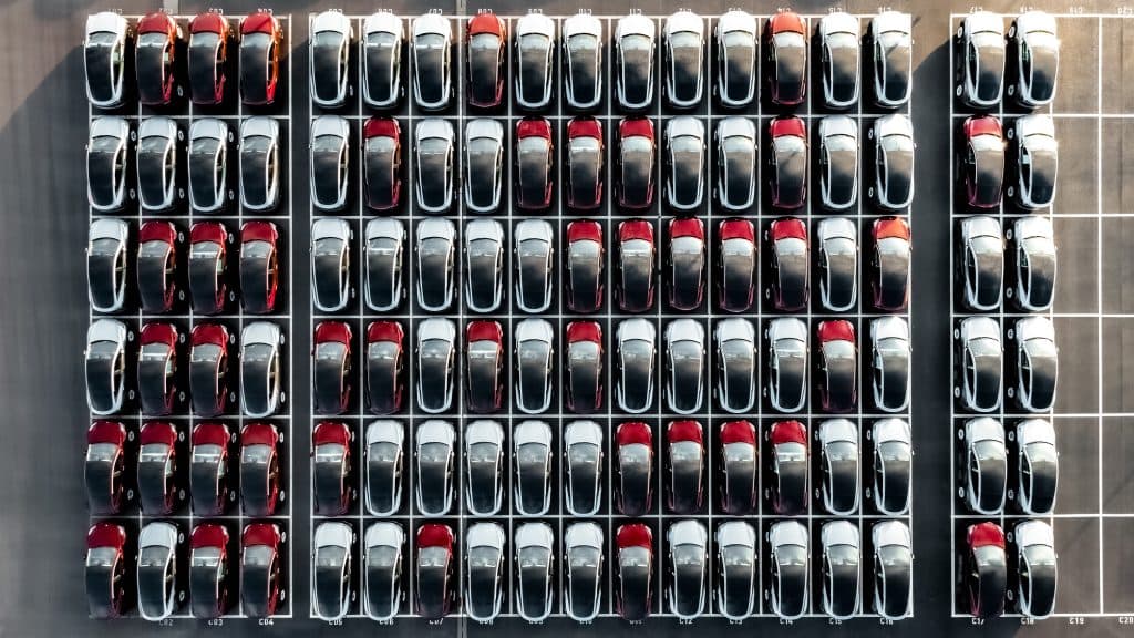 Tesla Model Y Bird View