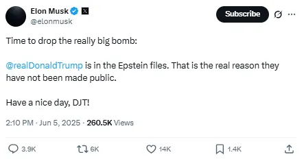 Elon Trump Epstein File
