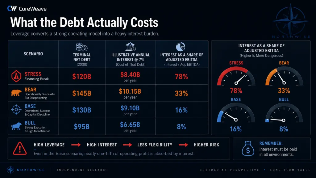 What CoreWeave's Debt Actually Costs Northwise