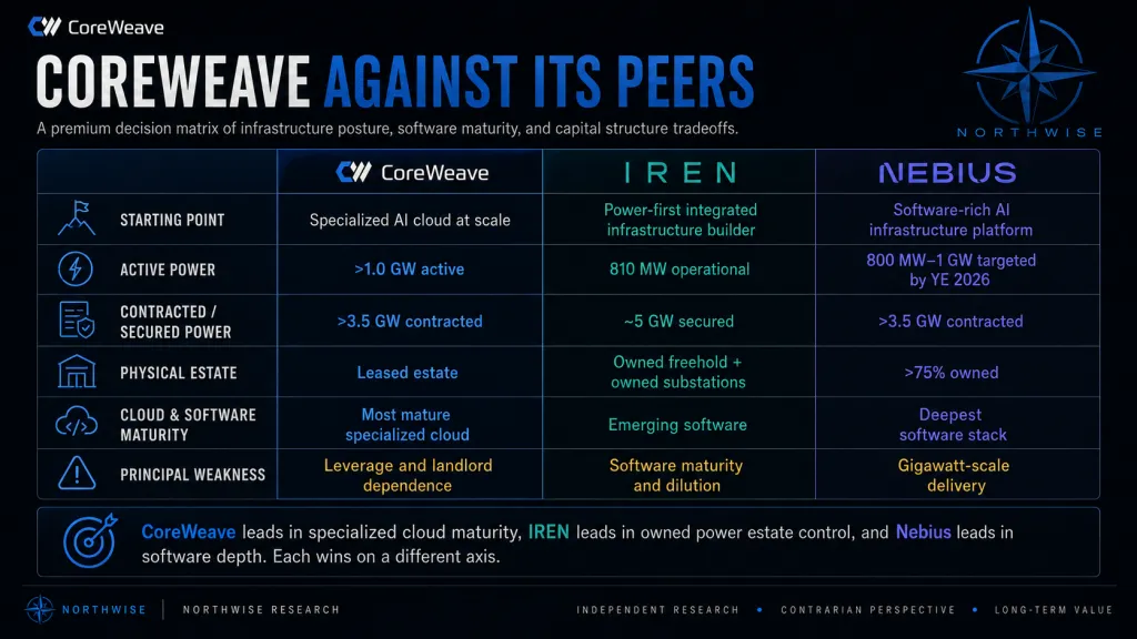 CRWV vs NBIS vs IREN Northwise