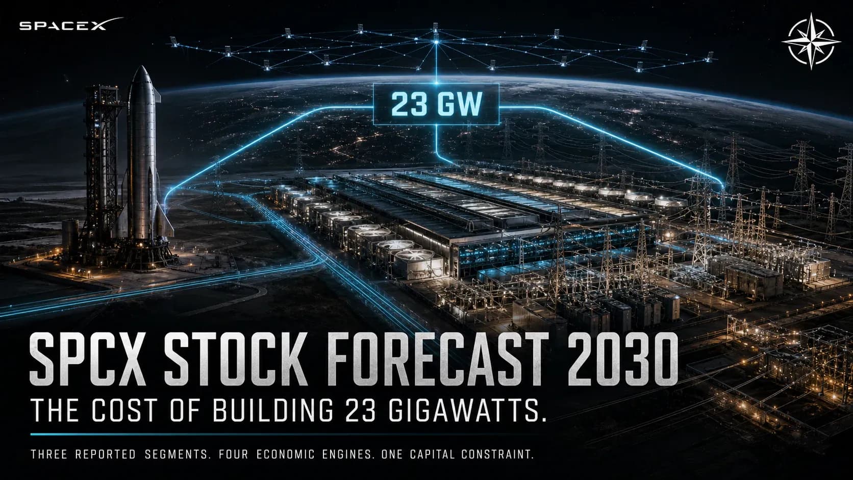 SPCX Stock Forecast 2030: The Cost of Building 23 Gigawatts