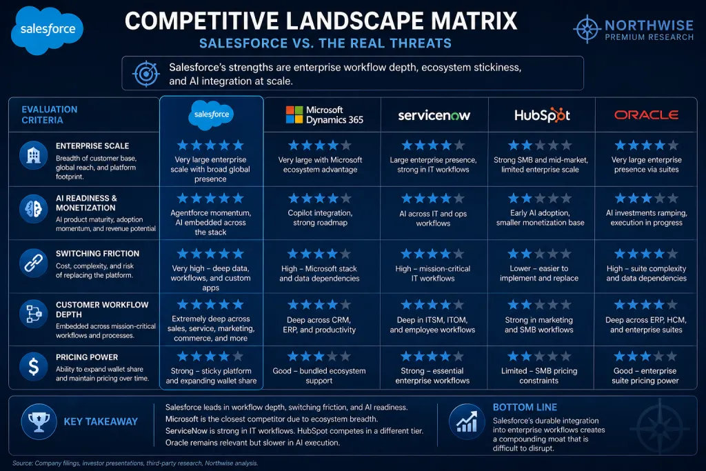 CRM Stock Competitive Landscape Matrix and Evaluation Northwise