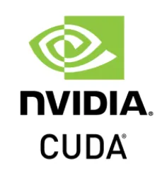 NVIDIA CUDA logo.