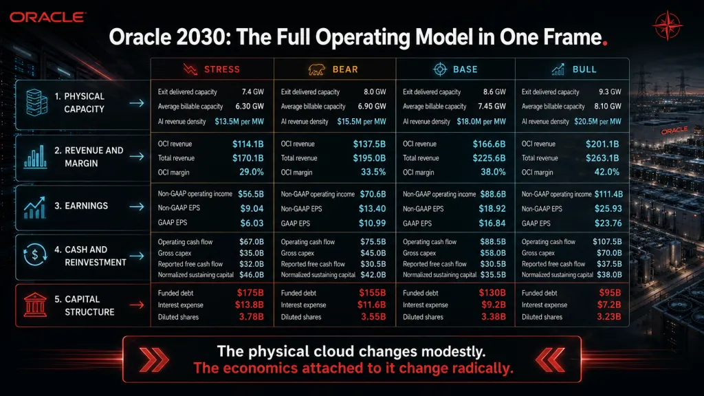 Oracle Stock 2030 Financial Model Northwise